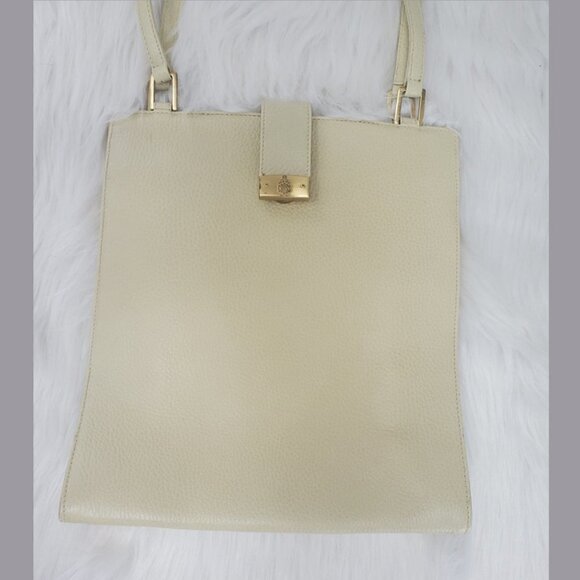 Mark Cross Italian Leather Shoulder Purse Crossbody Bag -Vintage Luxury Designer - Picture 2 of 11